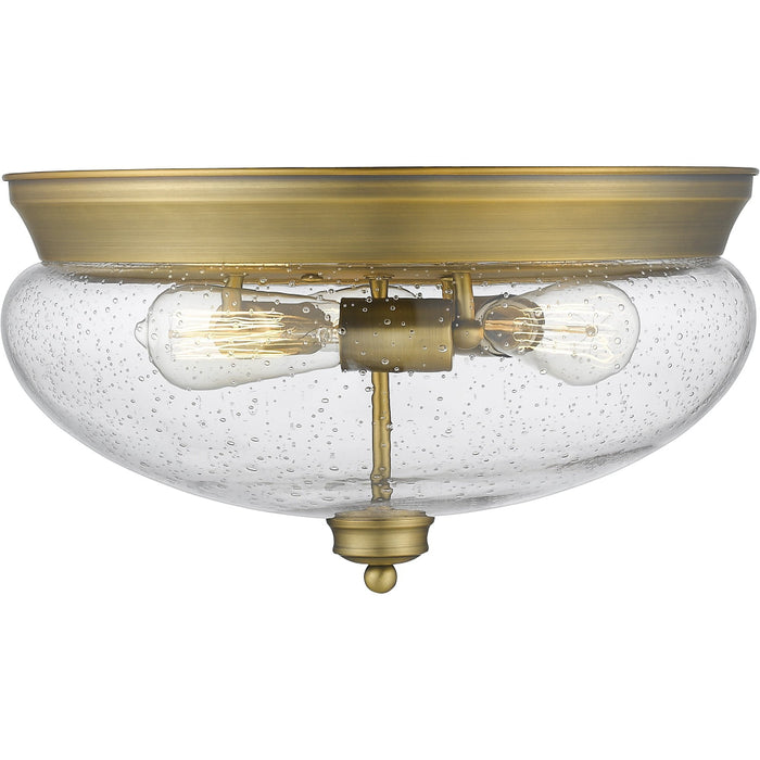 Amon Heritage Brass Flushmount | theLightShop