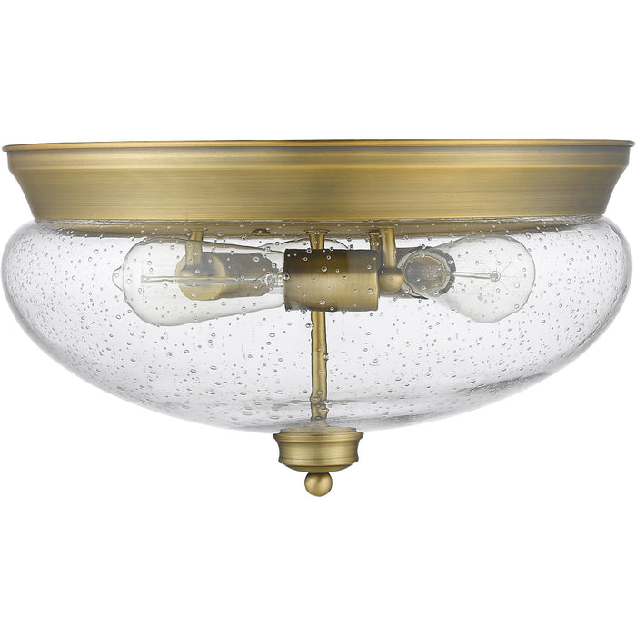 Amon Heritage Brass Flushmount | theLightShop