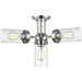 Calliope Polished Nickel Semi-Flushmount - Semi-Flushmounts