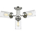 Calliope Polished Nickel Semi-Flushmount - Semi-Flushmounts