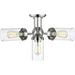 Calliope Polished Nickel Semi-Flushmount - Semi-Flushmounts