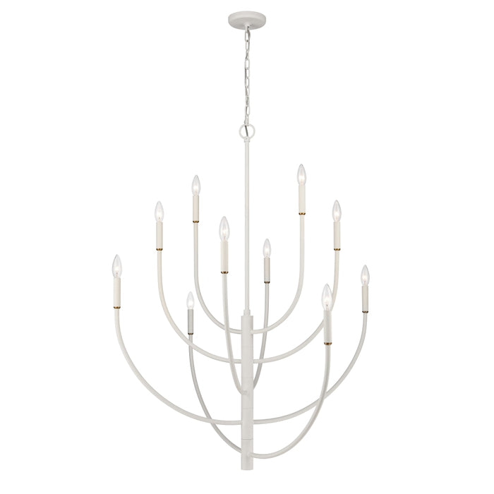 Elk Continuance White Coral 10 Light Chandelier 82019/10 - Chandeliers