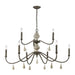 Elk French Connection Malted Rust 9 Light Chandelier D3960 - Chandeliers