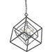 Euclid Chrome Matte Black Chandelier - Chandeliers