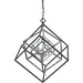 Euclid Chrome Matte Black Chandelier - Chandeliers