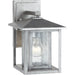 Hunnington Weathered Pewter Outdoor Wall Lantern - Outdoor Wall Sconce