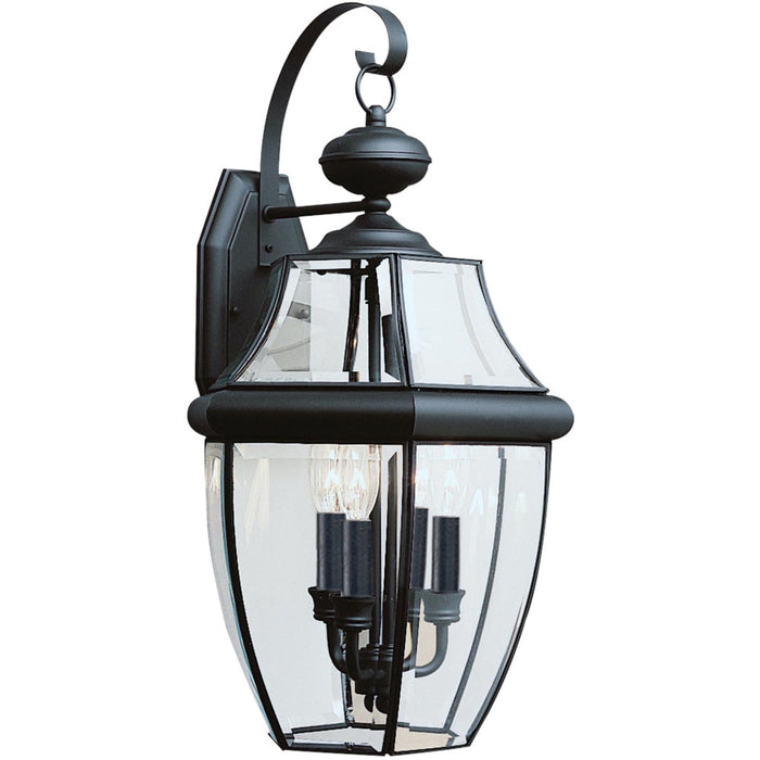 Lancaster Black LED Outdoor Wall Lantern - Outdoor Wall Sconce