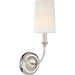 Libby Langdon for Crystorama Sylvan 1 Light Polished Nickel Sconce - Wall Sconce