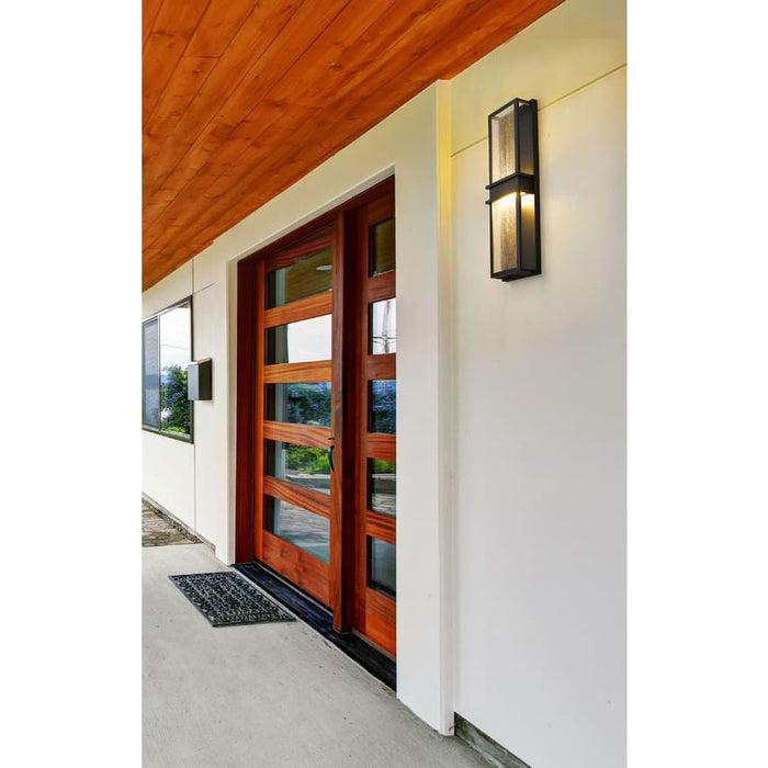 Z-Lite Eclipse Black 2 Light Outdoor Wall Sconce 577B-BK-LED | theLightShop