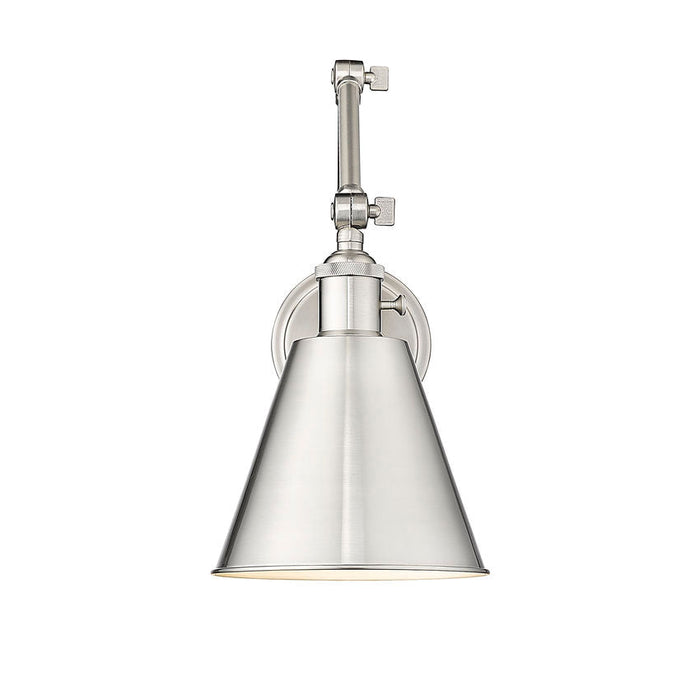 Z-Lite Gayson Swing-Arm Wall Lamp Brushed Nickel 1 Light 349S-BN | theLightShop