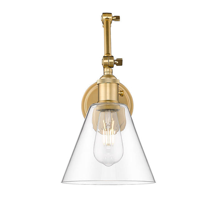 Z-Lite Gayson Swing-Arm Wall Lamp Modern Gold 1 Light 348S-MGLD | theLightShop